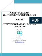 Notebook on Corporate Criminal Laws - Part III - Look-Out Circulars