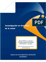 (COSTA RICA) - BAJO PESO AL NACER INDICADOR BIOLOGICO y SOCIAL