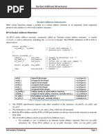 Unit-Ii: Socket Address Structures