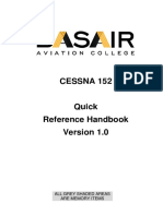 Cessna 152: All Grey Shaded Areas Are Memory Items