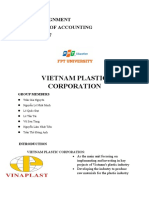 Vietnam Plastic Corporation: Group Assignment Principles of Accounting CLASS SE1417