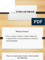 Types of Prose