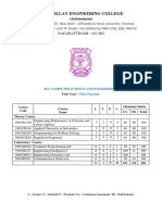 E.G.S. Pillay Engineering College B.E. Computer Science and Engineering Regulations