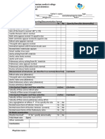 Fetal Echocardiography Reporting Format