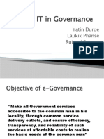 Role of IT in Governance