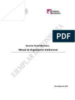 Manual de Organización Institucional: Servicio Postal Mexicano