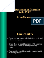 The Payment of Gratuity Act, 1972