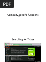 Bloomberg Functions Cheat Sheet | PDF