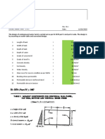 Design of underground water tank