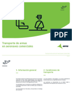 Transporte de Armas en Aeronaves Comerciales