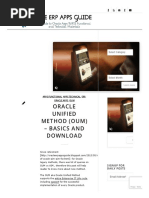 Oracle Unified Method (O.U.M) - Basics and Download - Oracle ERP Apps - Guide