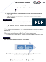 The Mathematics Curriculum in The Intermediate Grades: Lesson Learning Outcomes