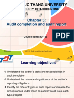 Chapter 5 - Audit Completion and Audit Report