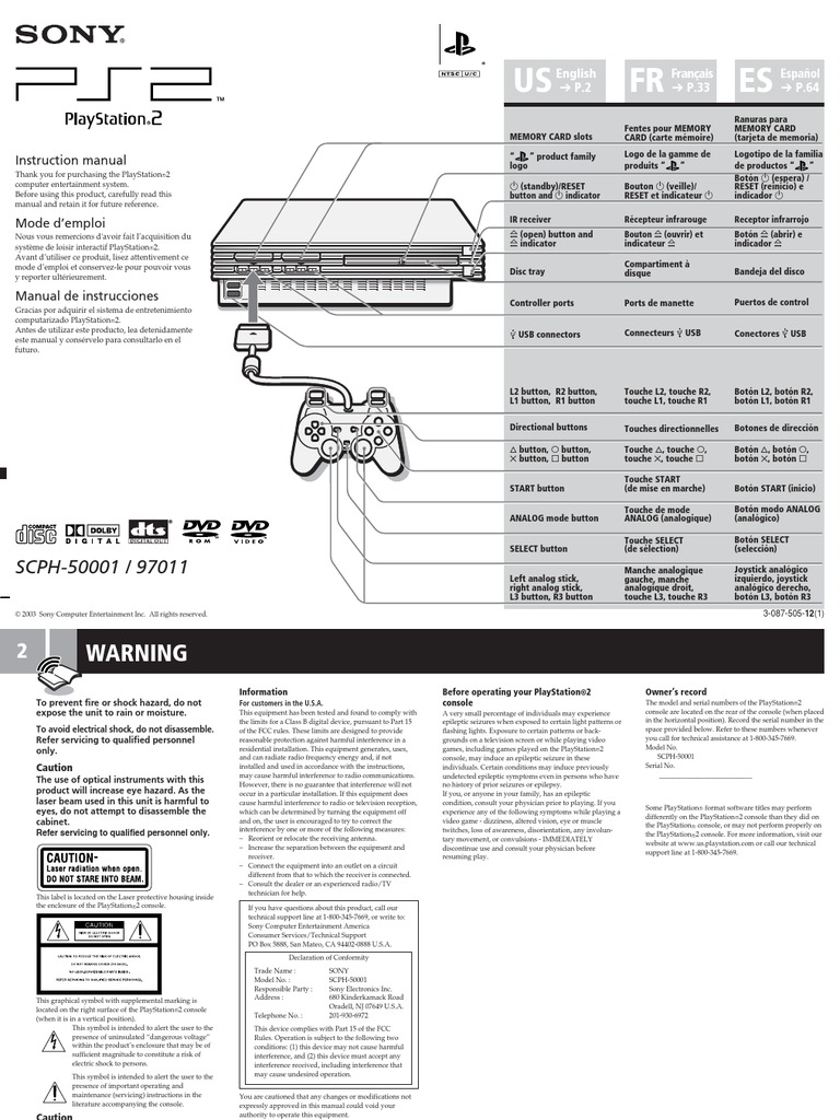 PS2 Manual | PDF