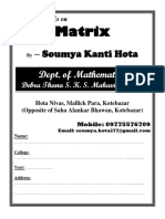 Soumya Kanti Hota: Matrix