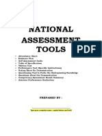 National Assessment Tools: Prepared by