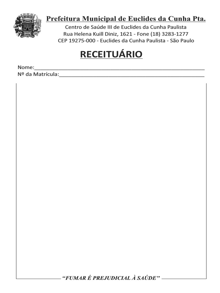 Receituario Simples | PDF