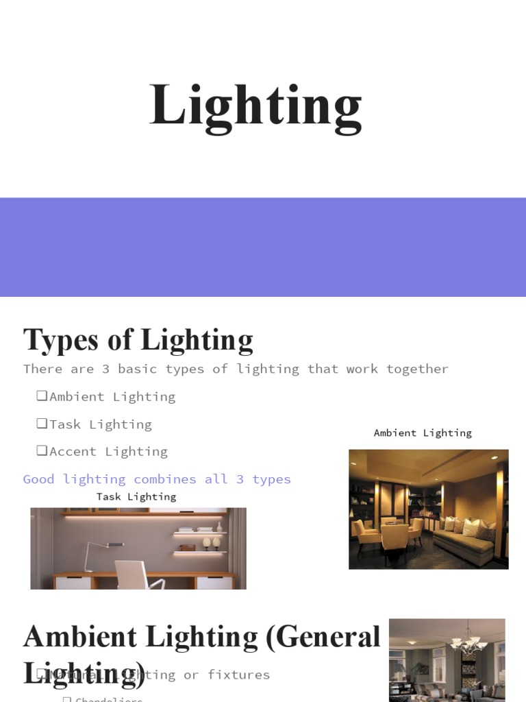 A Comprehensive Guide to Lighting Understanding the Types, Functions