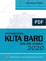 Kecamatan Kuta Baro Dalam Angka 2020