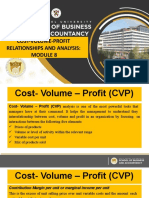 Cost-Volume-Profit Relationships and Analysis