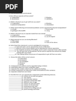 Science and Health 6 Quiz #2 First Quarter A. Write The Letter of The Correct Answer. 1