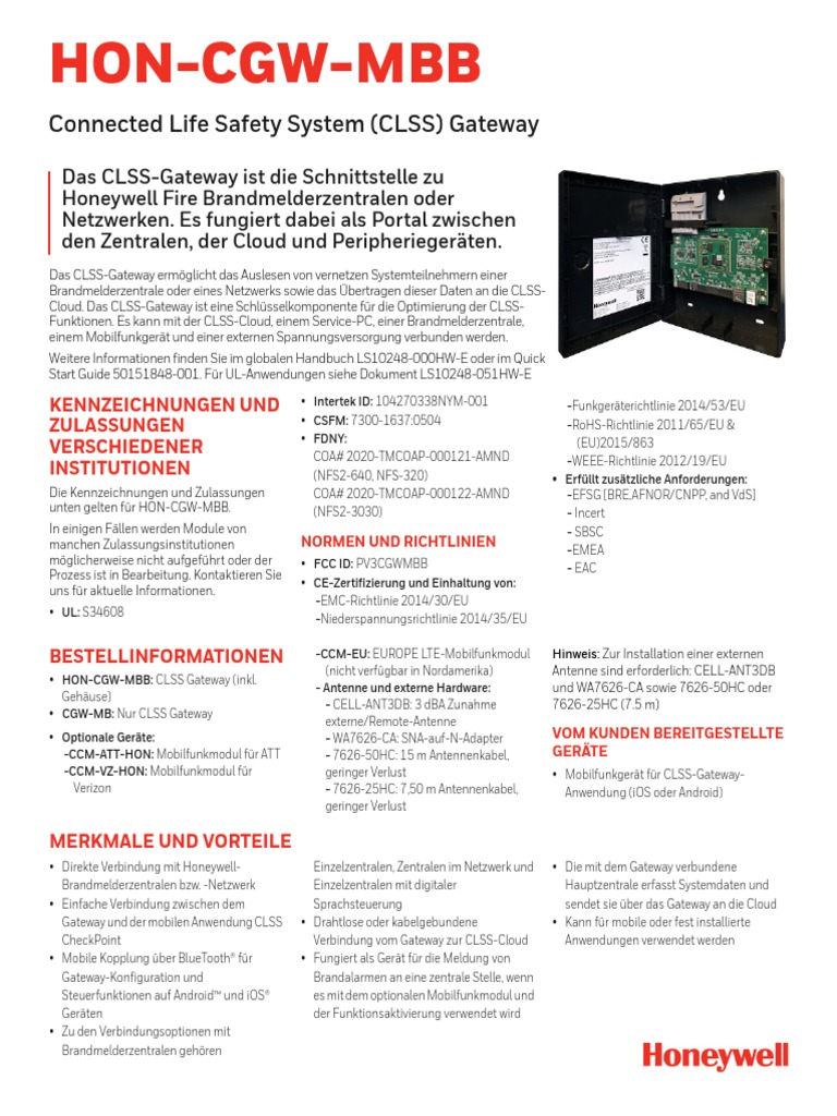 CLSS Gateway Datenblatt 210330 PDF