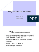 Programmazione Funzionale: Recursion