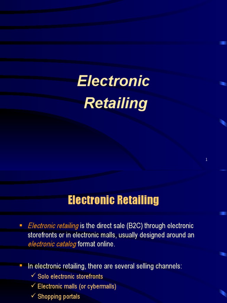 Online Retailing | PDF | E Commerce | Online Shopping