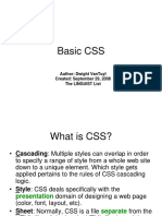 Basic CSS: Author: Dwight Vantuyl Created: September 29, 2008 The Linguist List