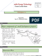 Major components of small hydropower projects