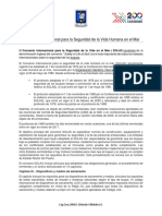 Convenio Internacional para La Seguridad de La Vida Humana en El Mar