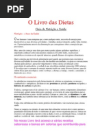 O LIVRO DAS DIETAS - GUIA DE NUTRIÇÃO