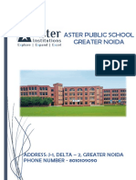 Aster Public School Greater Noida