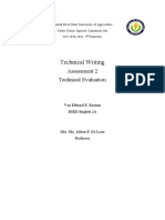 Assessment 2 - Technical Writing