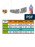 Horario Junio