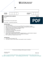 Cambridge O Level: Mathematics (Syllabus D) 4024/22