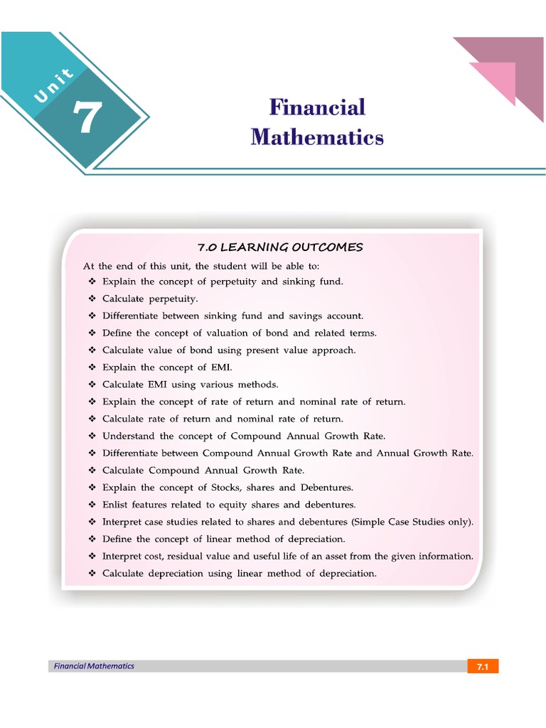 Financial Mathematics | PDF