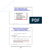 Basic Interference and Classes of Interferometers