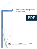 Métabolisme Des Glucides 2020 - 2021