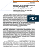 Morphometrics and Genetic Diversity COI Gene of Swamp Eel (Monopterus Albus) From Four Population in West Java)