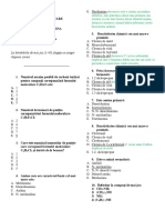 TEST MEDICINA Compusi Halogenati, Alcooli, Fenoli, Amine BAREM