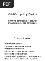 Grid Computing Basics: From The Perspective of Security or An Introduction To Certificates