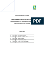 Financial Management- 1 (FIN 5001) Portfolio Risk and Return Analysis