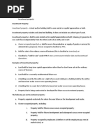 Investment Property: Investment Property - Is Land And/or Building Held To Earn Rentals or Capital Appreciation or Both