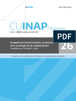 El Legado de Francisco Suárez, un pionero de la sociología de las Organizaciones; Compilado por Fernando J. Isuani; Prologado por Sergio L. Agoff