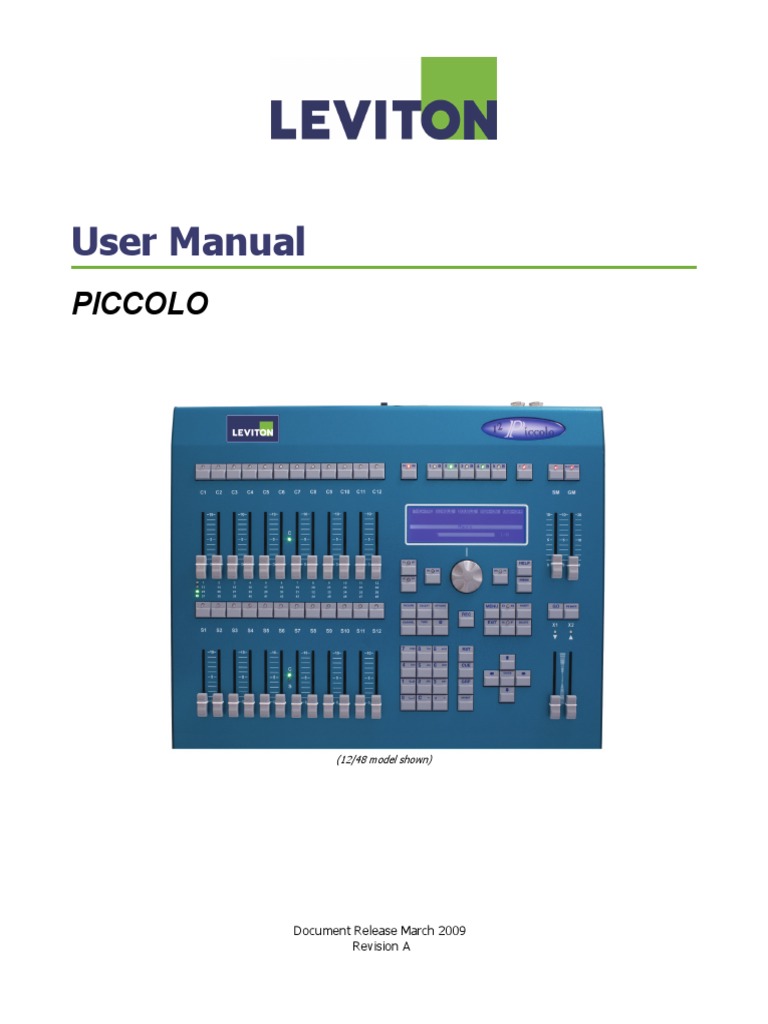 Piccolo Manual PDF Computer Hardware Manufactured Goods