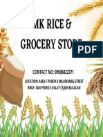 MK Rice & Grocery Store: CONTACT NO: 09506822371