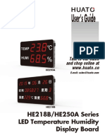 HE218B HE250ALarge LED Temperature&humidity Thermometer Hygrometer