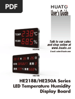 HE218B HE250ALarge LED Temperature&humidity Thermometer Hygrometer