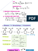 Aldol condensation and cross aldol condensation reactions